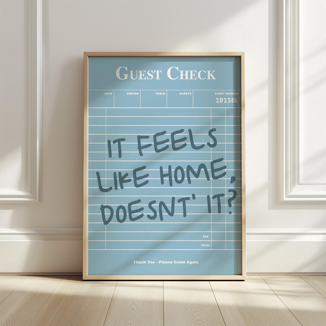 Guest Check Print: Trendy Bar Cart Art (digital Download) - Etsy