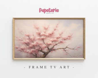 Kirschblüte Frühling Gemälde: Vintage Frame TV Art (Digitaler Download)