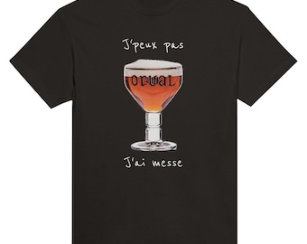 Camiseta Cerveza Orval Personalizada - No Puedo Tener Misa - 100% Algodón