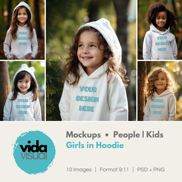 Mockup Kids Hoodie, smart object photoshop, canva, fashion, realistic mockups, PSD PNG, etsy, social media, print on demand, commercial use