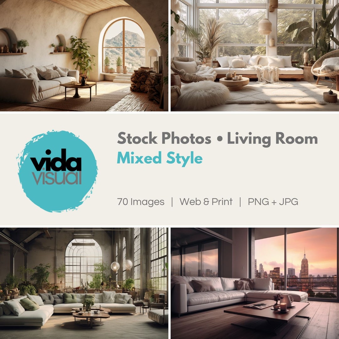 Interior Stock Photos, Living Room Mixed Style, Template Images, Design ...