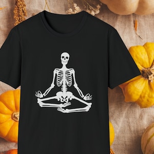 Halloween Shirt, Yoga Skeleton Shirt, Namaste Skeleton Shirt, Funny Halloween Shirt, Cute Halloween Shirt, Skeleton Tshirt