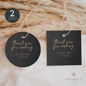 Black Gold Masquerade Party Thank You Favor Tag Template INSTANT DOWNLOAD Masquerade Decor, Masked Ball, Masquerade Prom Halloween NYE Party