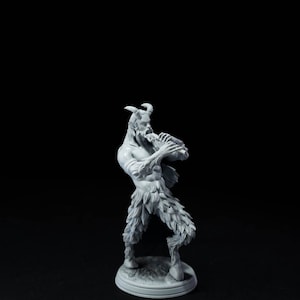 Satyr with Pan Pipes 35mm or 75mm Miniature for Dungeons and Dragons, Pathfinder or any Table Top RPG