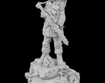 Cyber Sniper Warrior 32mm or 75mm Scale unpainted