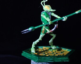 Thri-Kreen Insectoid Warrior 75mm or 32mm Unpainted Miniature