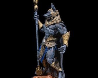 Ancient Egyptian Jackal General Unpainted Miniature 35mm or 75mm