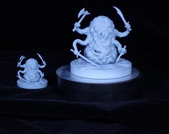 Plasmoid Blot Warrior Unpainted Miniature two sizes