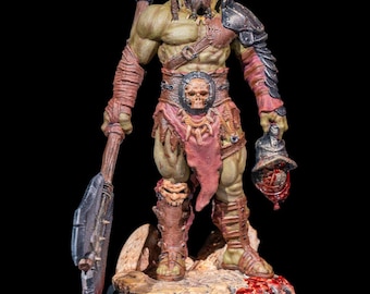 Ogre w bijl miniatuur 35 mm of 75 mm
