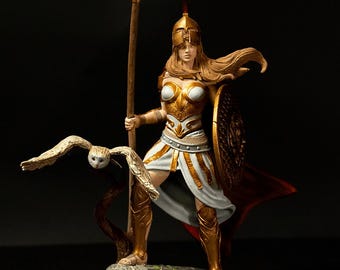 Athena Figure: Greek Goddess of Wisdom Unpainted