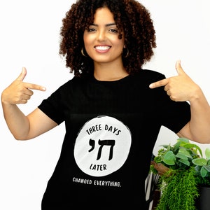 Three Days Later Unisex Jersey Short Sleeve V-Neck Tee Shirt, Light Fabric Tee Shirt, Gift Tee Shirt