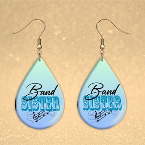 Band Sister Earrings Customizable