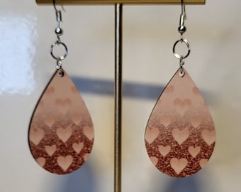 Faux Wood Cutout Earrings