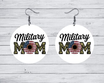 US Military Mom Earrings