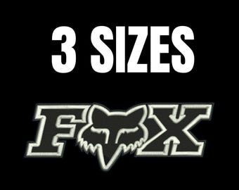 FOX Racing Embroidery Logo File (3 Sizes) - Etsy