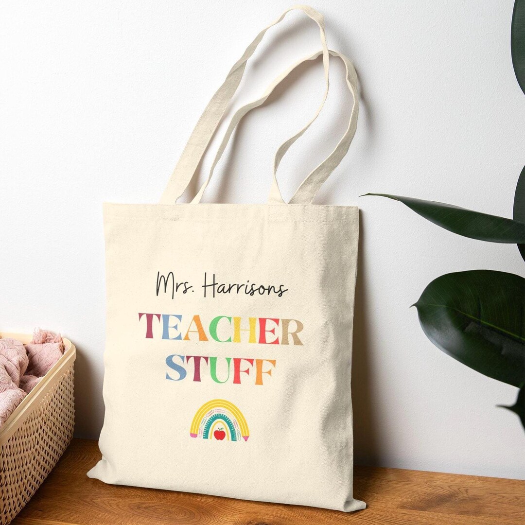 Personalized Teacher Tote Bag Teacher Appreciation End of School Year ...
