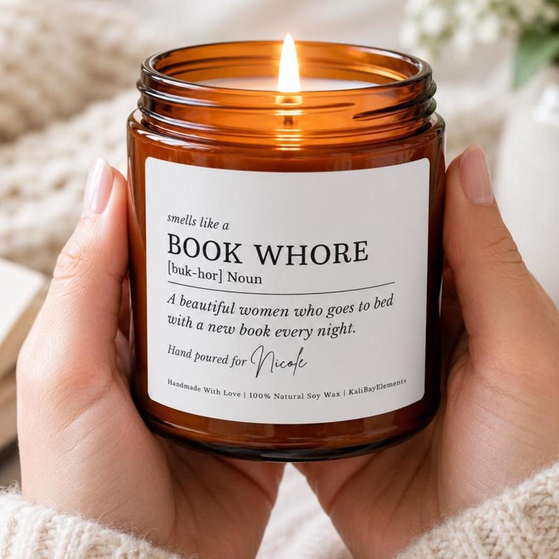 Personalized Smut Reader Candle, Funny Book Lover Gift, Christmas Gift, Reading Decor, Book Club image 8