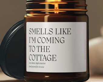 Hockey Romance Book Gift Candle | BookTok Reader Gift | I’m Coming To The Cottage | Valentine’s Day Gift For Book Lover