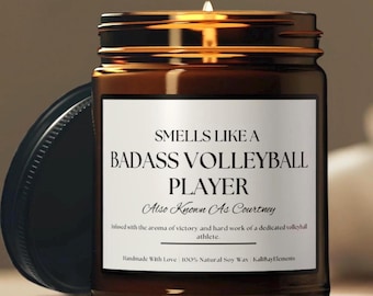Personalized Volleyball Funny Candle - Gift For Volleyball Player, Volleyball College Gifts For Her Volleyball Team