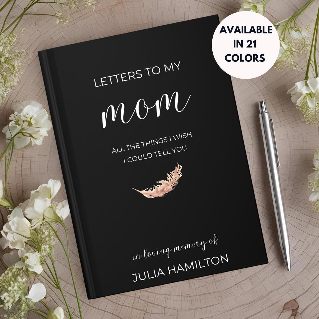 Letters to My Mom Memorial Journal Loss of Mom Mother Sympathy Gift Mom ...