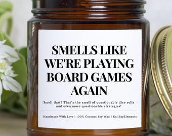 Board Game Gift Candle- Gift For Board Game Lovers, Board Game Players, Personalized Family Gift, Tabletop Game Night Gifts