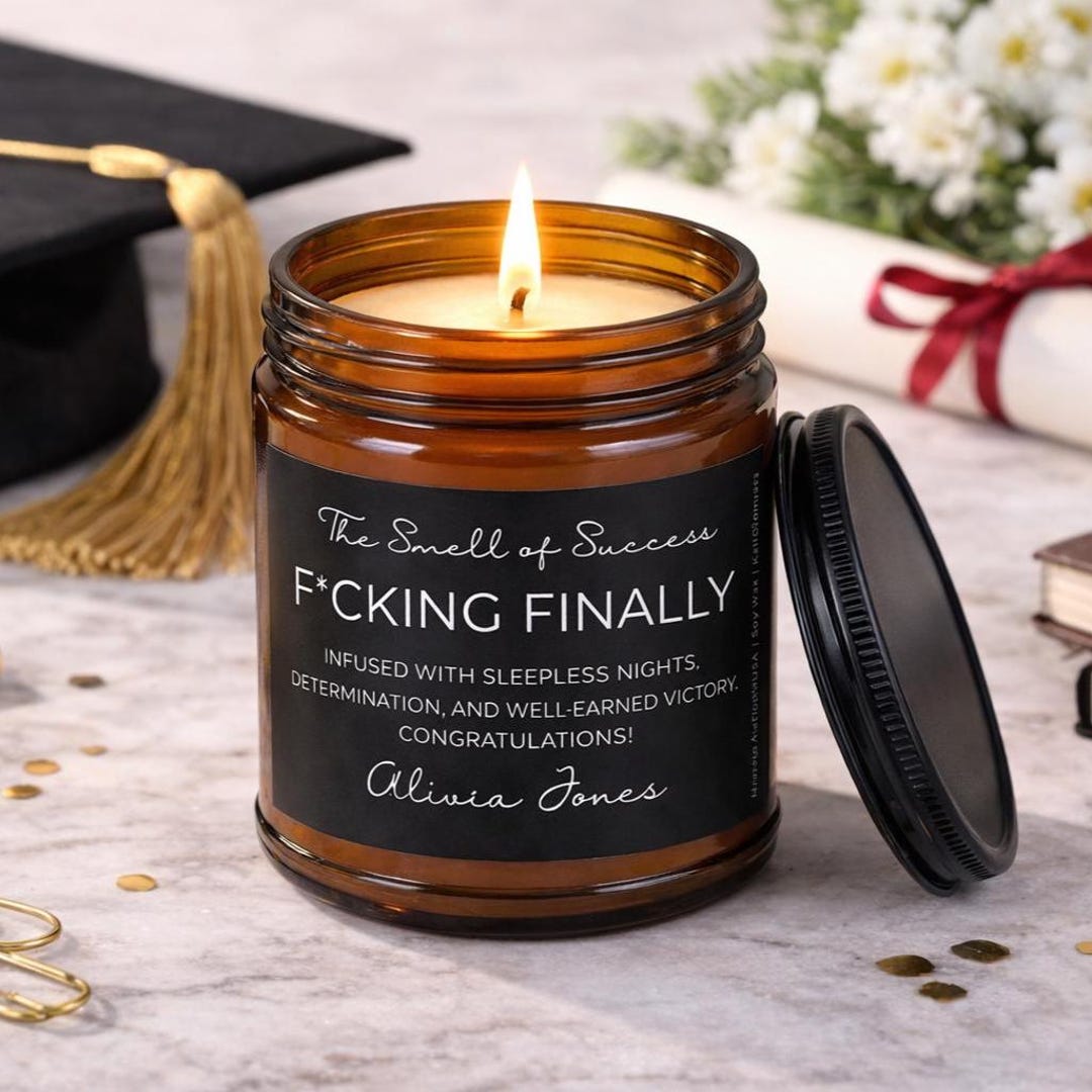 Funny Graduation Candle, Class of 2026, College Graduation Gift ...