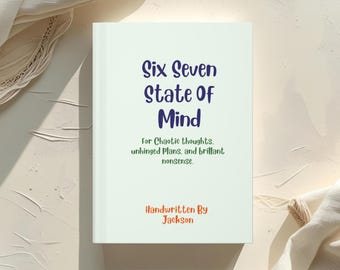 Funny Teen Manifestation Notebook – Six Seven State of Mind Journal, daily Affirmation Book for Teens, Gen Z Meme Gift, Teen Slang Gift,