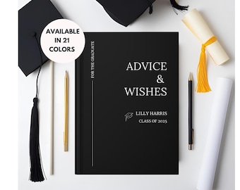 Personalized Graduation Guest Book: Class of 2026 Advice Keepsake