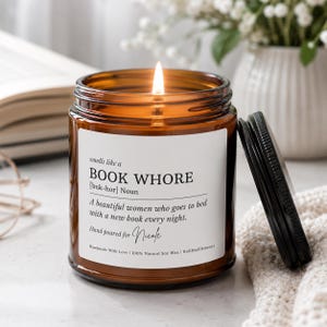 Personalized Smut Reader Candle, Funny Book Lover Gift, Christmas Gift, Reading Decor, Book Club image 2
