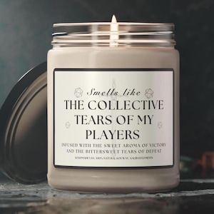 Funny DnD Dungeon Master Gift Candle – Collective Tears of My Players, Tabletop RPG Gift