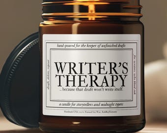 Writer Gift Candle - Published Author, Funny Candle for Authors, Book Lover Gift, Unique Gift for Writers, Desk Decor