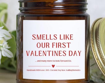 Valentijnscadeau voor vriend/echtgenoot – De geur van onze eerste Valentijnskaars, Valentijnskaars voor echtgenoot of partner