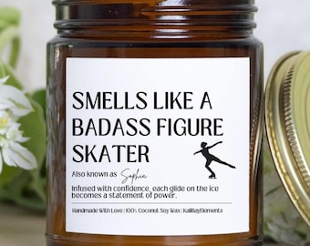 Ice Skating Gift Candle - Gift for Figure Skater Girl, Keepsake Figure Skating Gift, Unique Gift