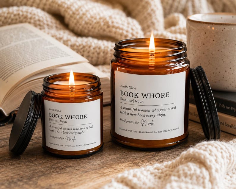 Personalized Smut Reader Candle, Funny Book Lover Gift, Christmas Gift, Reading Decor, Book Club image 4
