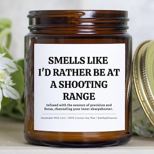 Shooting Range Candle – Funny Gift for Gun Lover, Hunter