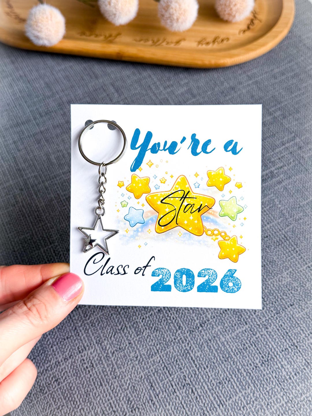 Class of 2026 Graduation Keyring Gift, Cute School Leavers Keepsake ...