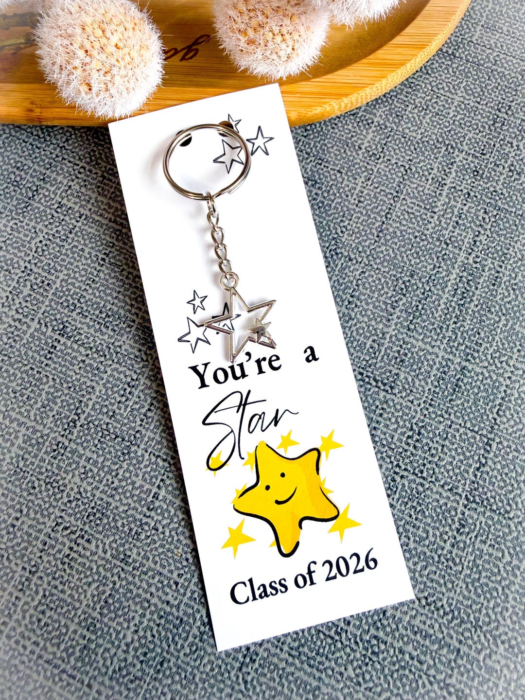 Class of 2026 Keyring, School Leavers 2026 Gift UK, Graduation Star ...