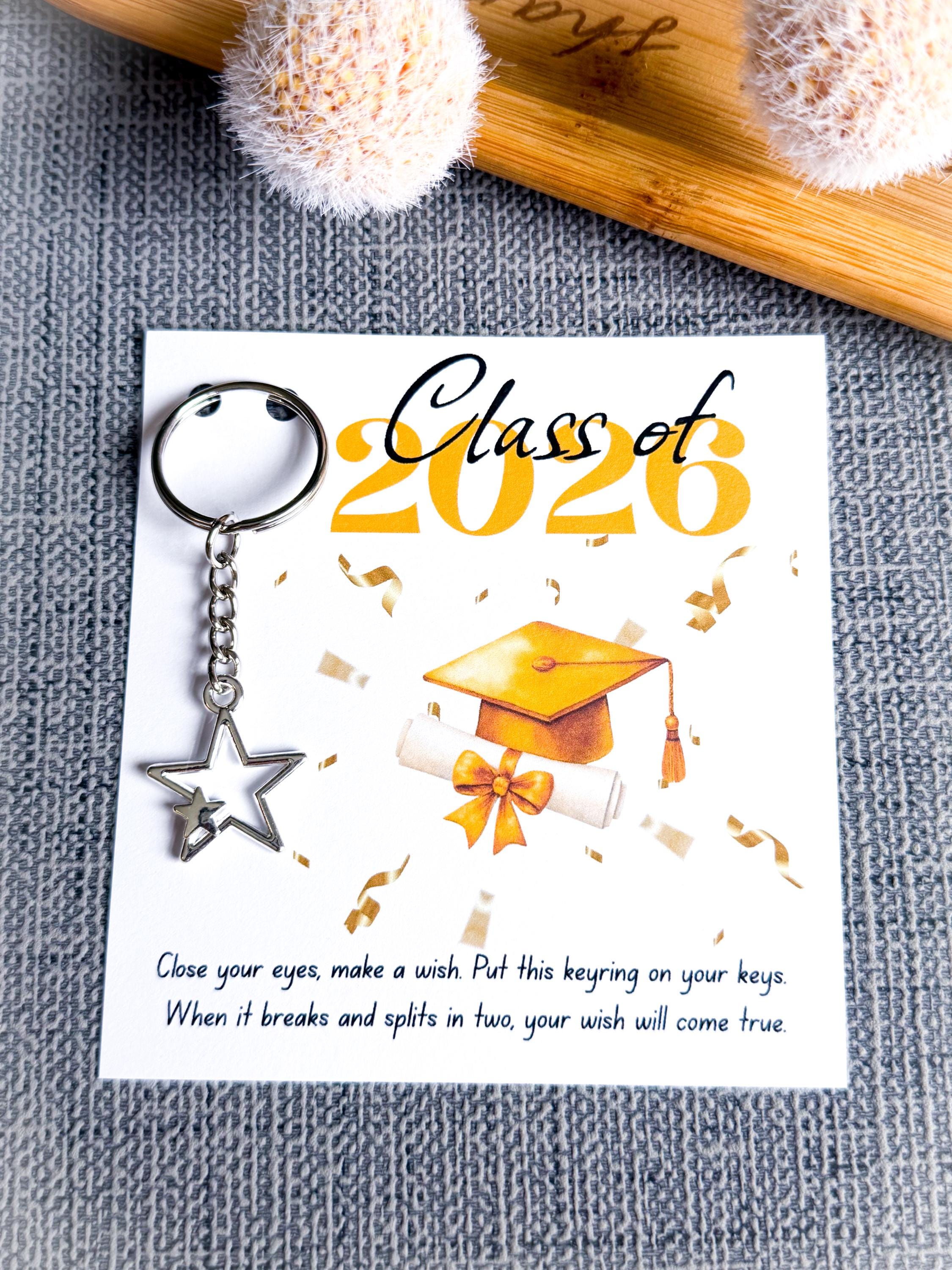 Class of 2026 Wish Keyring Card,school Leavers Gift , Graduation Gift ...