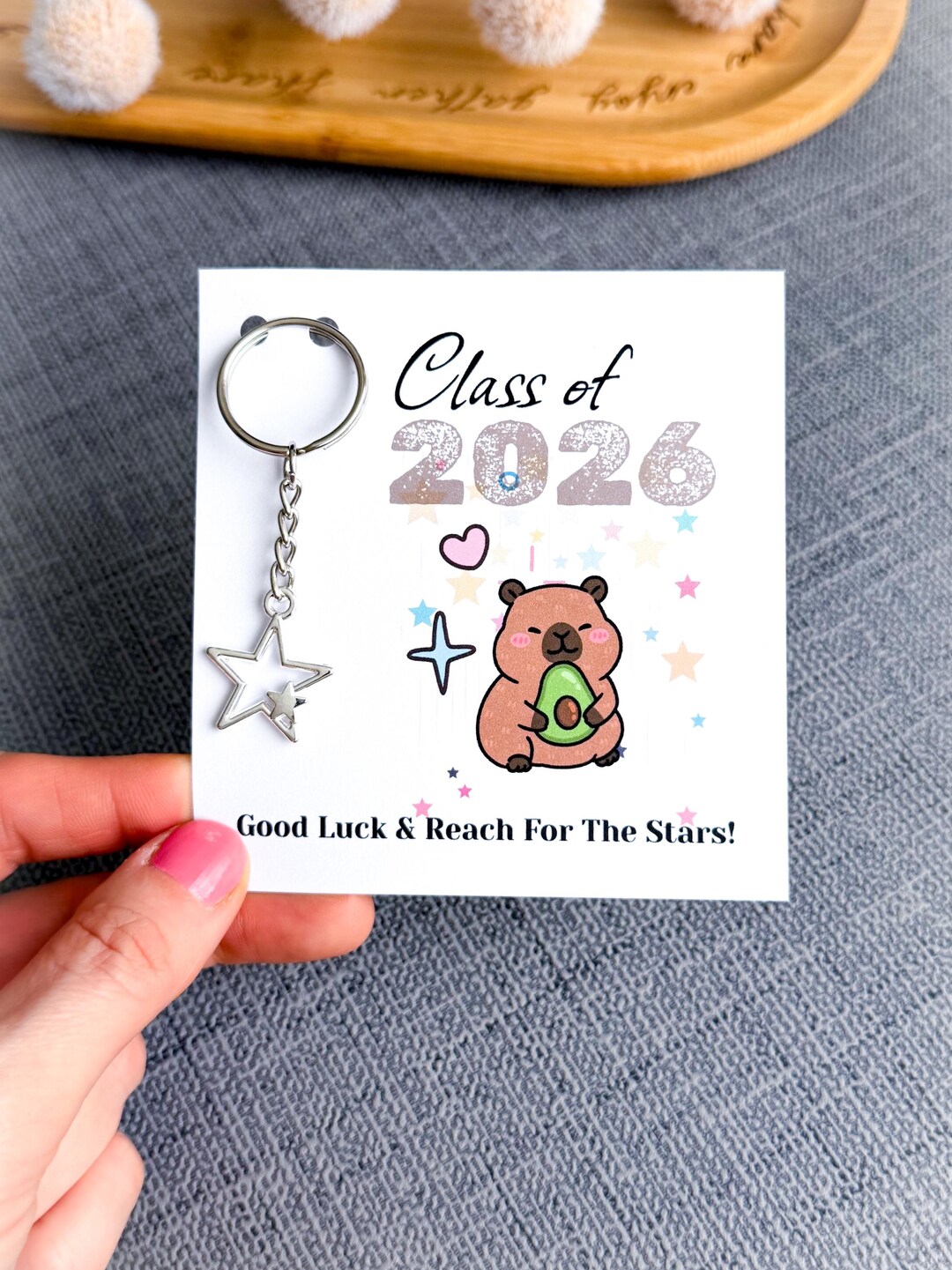 Class of 2026 Graduation Keyring Gift, Cute School Leavers Keepsake ...