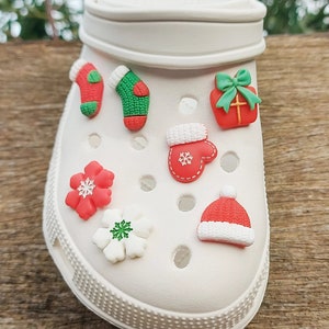 Adornos navideños para zapatos / Clips para zapatos navideños de invierno