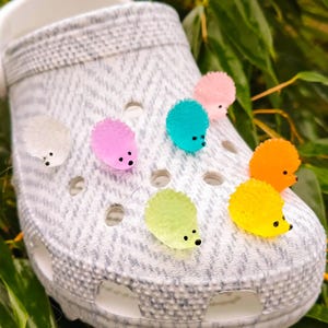 Luminous Hedgehogs Shoe Charms | Glow In The Dark Shoe Clips | 3D Cute Animals