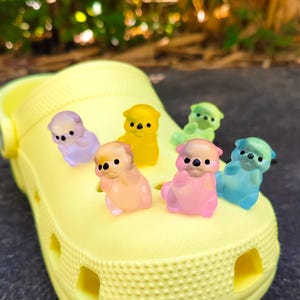 Luminous Otter Shoe Charms | 3D Glow In The Dark Animal Shoe Clips