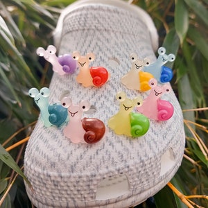 Luminous Snail Shoe Charms | 3D Glow In The Dark Insect Shoe Clips