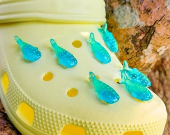 Whale Shark Shoe Charms | 3D Ocean Animals Shoe Clips