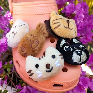 Pingentes de pelúcia para sapatos de cães e gatos | Clipes 3D macios para sapatos de animais de estimação
