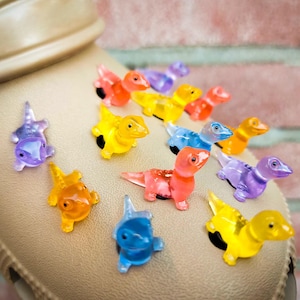 Leuchtende Eidechse Schuhanhänger | "3D leuchtender Drache ""Schuhclips""."