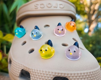 Luminous Birds Shoe Charms | 3D Glow In The Dark Animal Shoe Clips