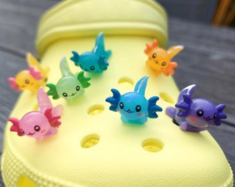 Axolotl Shoe Charms | 3D Cute Animal Shoe Clips