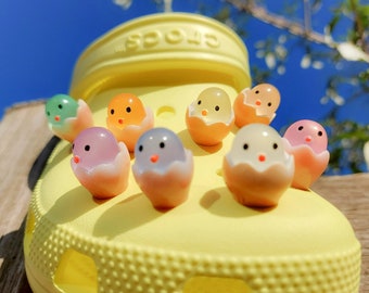 Luminous Chicks Shoe Charms | Glow In The Dark Chicken Shoe Clips
