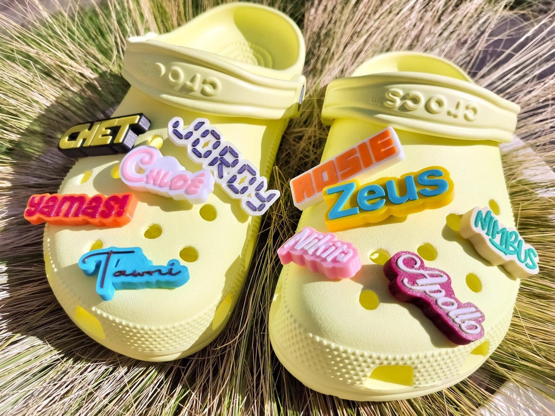 Personalized Name Shoe Charms | Custom 3d-printed Words Shoe Clips - Etsy